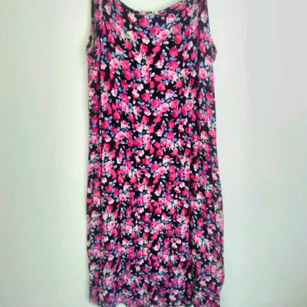 Rare Spare Floral Mini Spaghetti Strap Dress